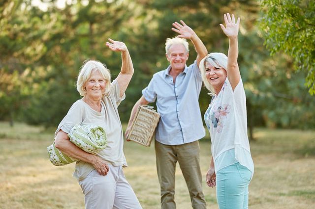 Ancianos sonrientes